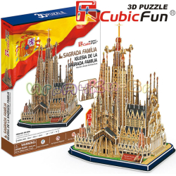 3D Puzzles Cubic Fun - Пазел 194ч. Sagrada Família